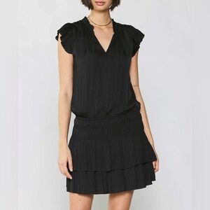 Current Air Zoey Pkested Mini Dress black